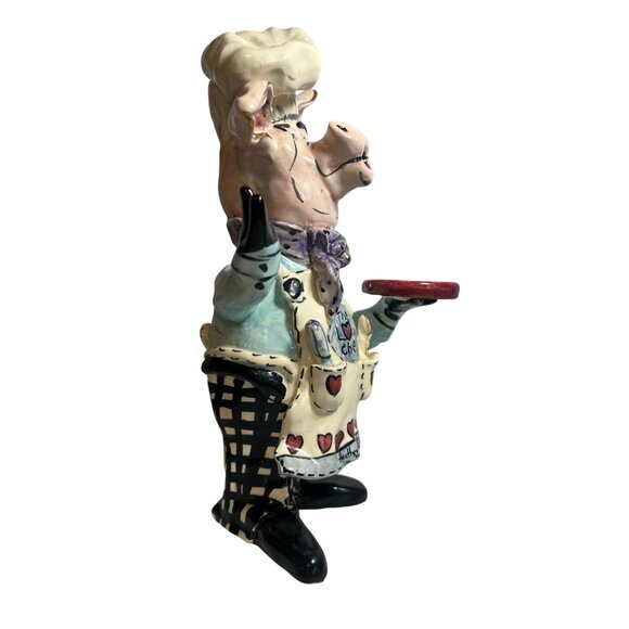 Blue Sky Heather Goldminc "The Love Chef" Pig Figurine 2000 Collectible Bar B Q - Picture 5 of 8